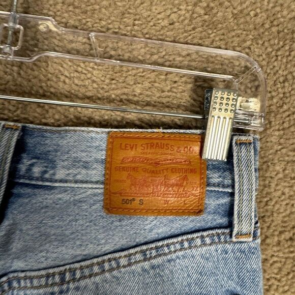 Levi's 501 Skinny Jeans Womens Size 24 Can't Touch This Distressed Button Fly - Picture 11 of 16